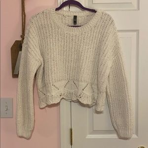 Cable knit sweater